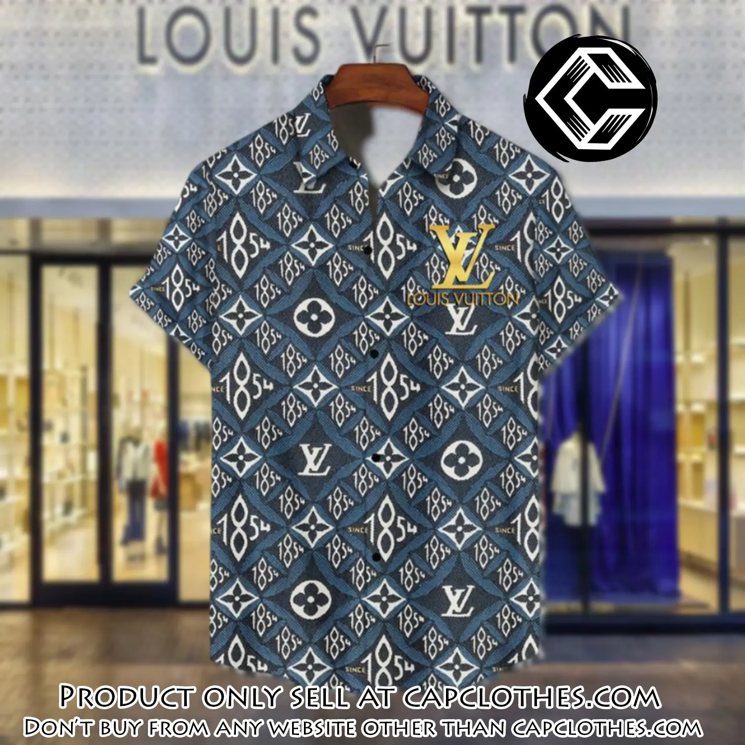 Lv louis vuitton luxury hawaiian shirt & short set lhs1194 cc4644445